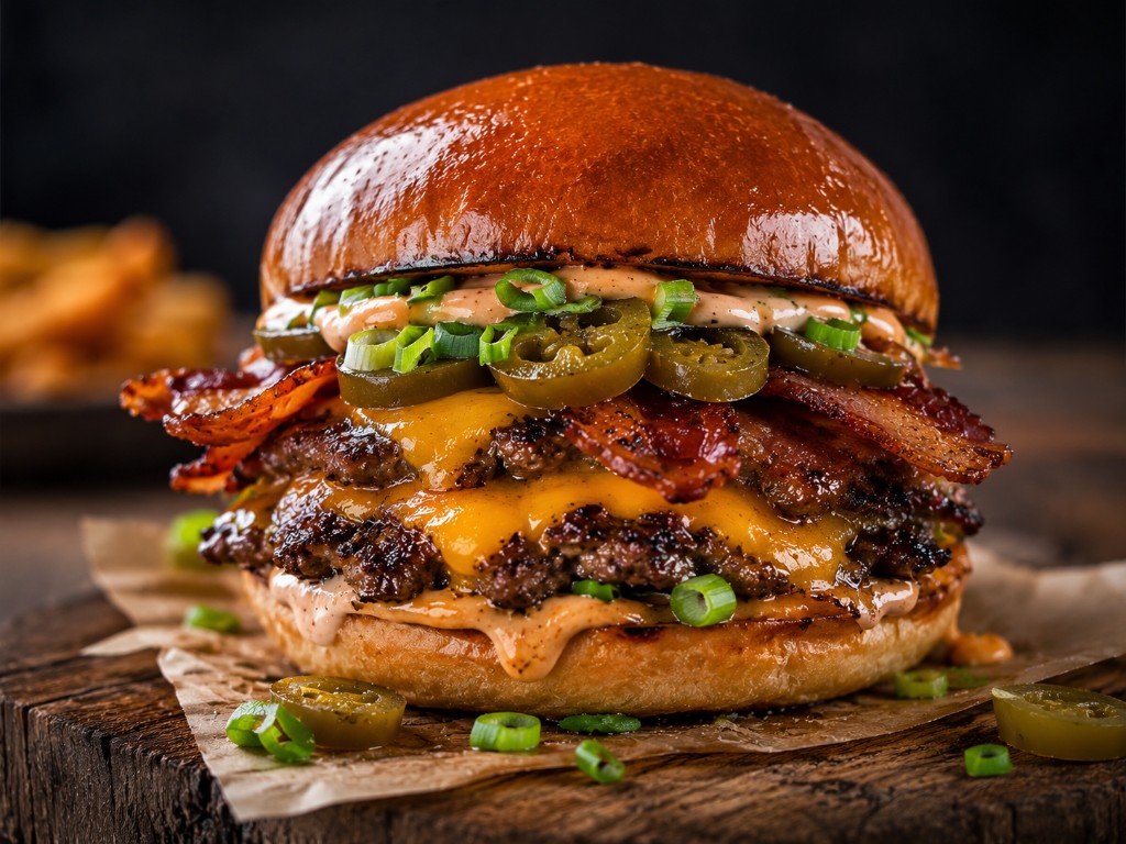 Hot chilly Smash Burger + hranolky