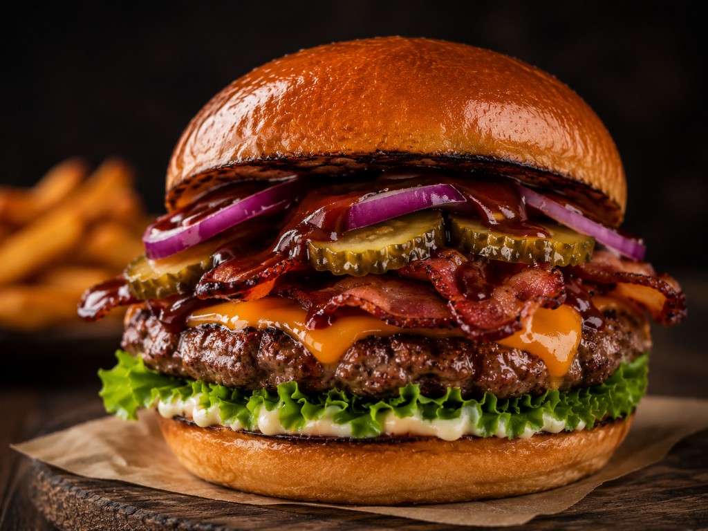 Ultimate Burger + hranolky